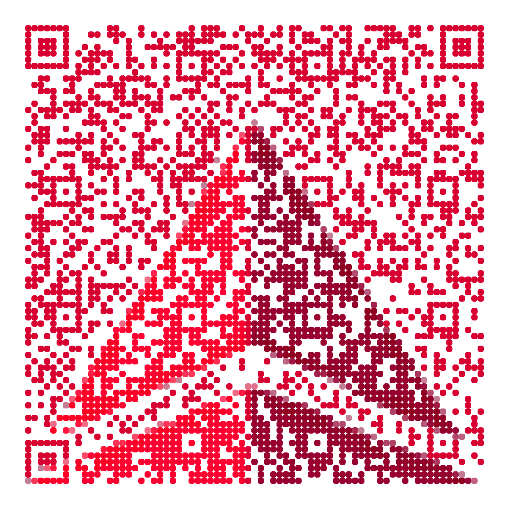 QR code with the delta.com logo built into the pattern, made with MosaicQR