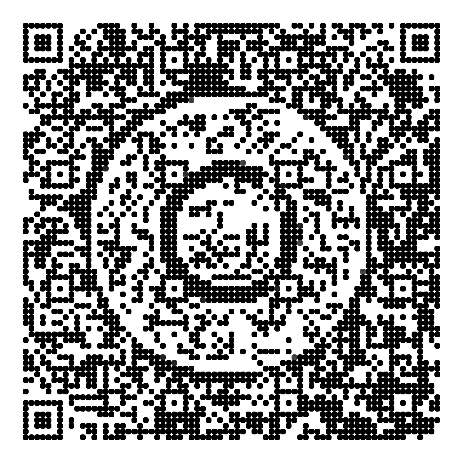 QR code with the hbomax.com logo built into the pattern, made with MosaicQR