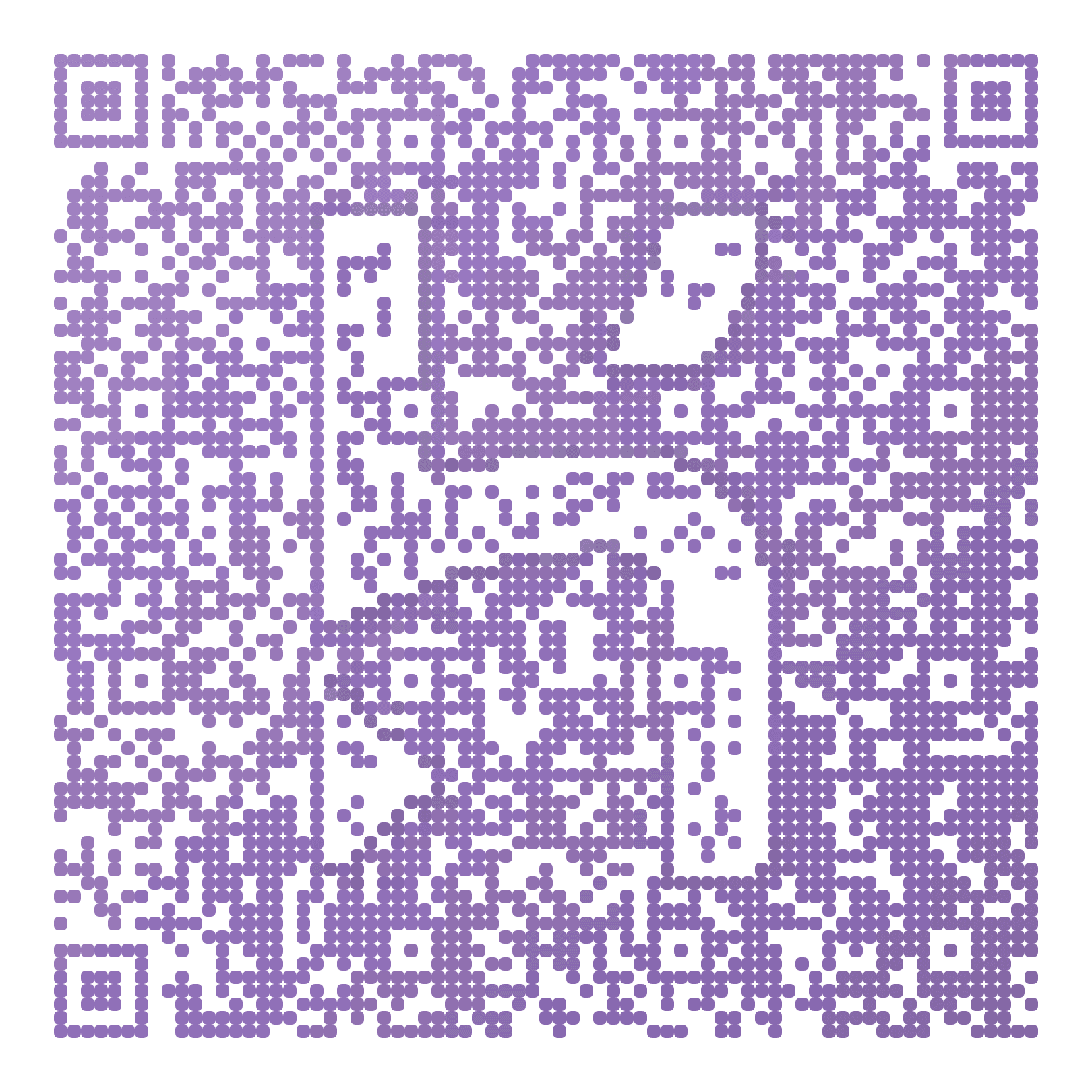 QR code with the heroku.com logo built into the pattern, made with MosaicQR