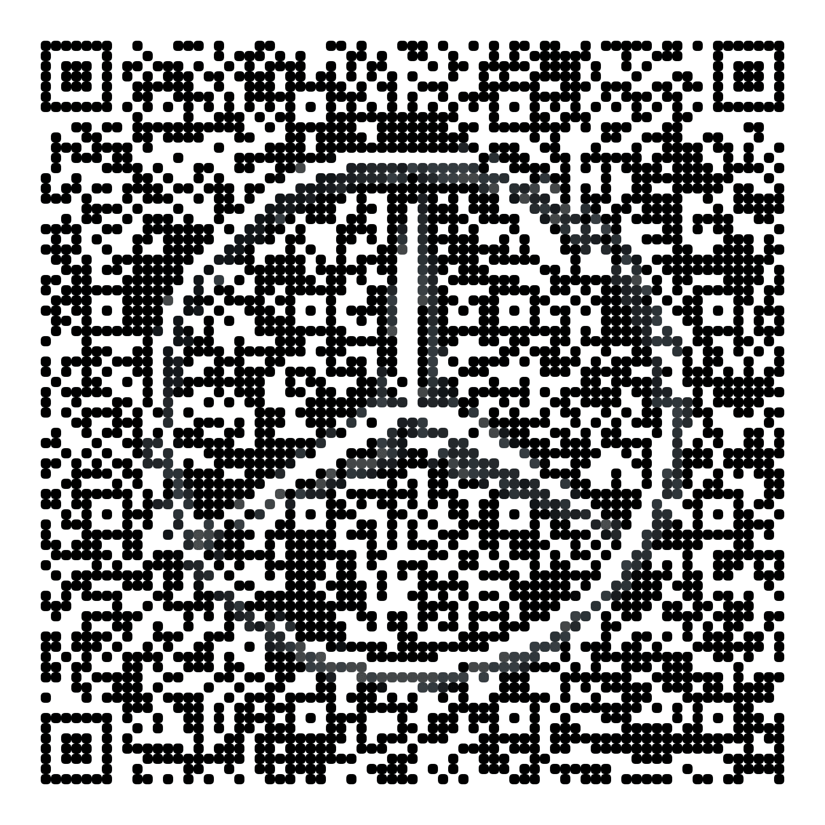 QR code with the mercedes-benz.com logo built into the pattern, made with MosaicQR