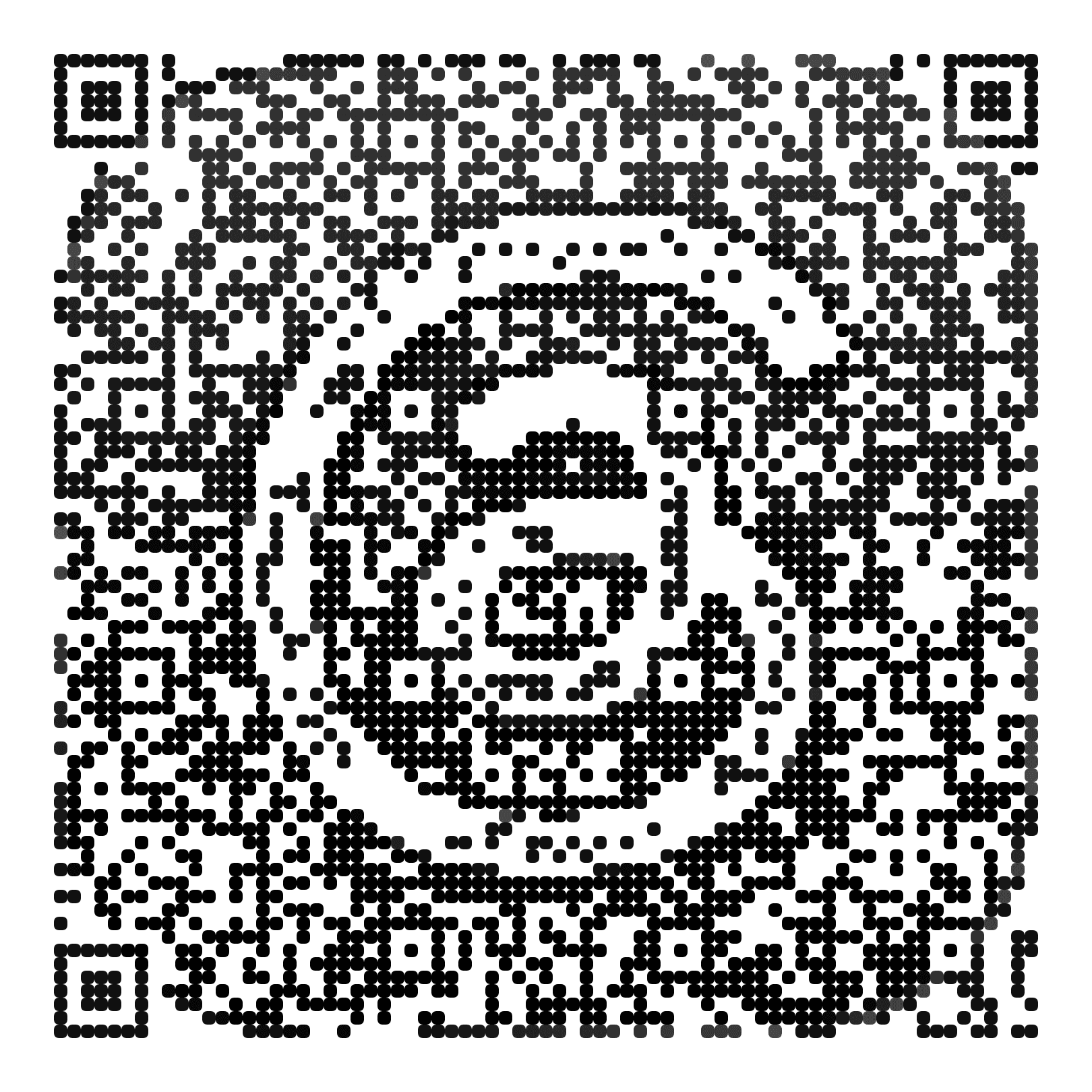 QR code with the threads.net logo built into the pattern, made with MosaicQR