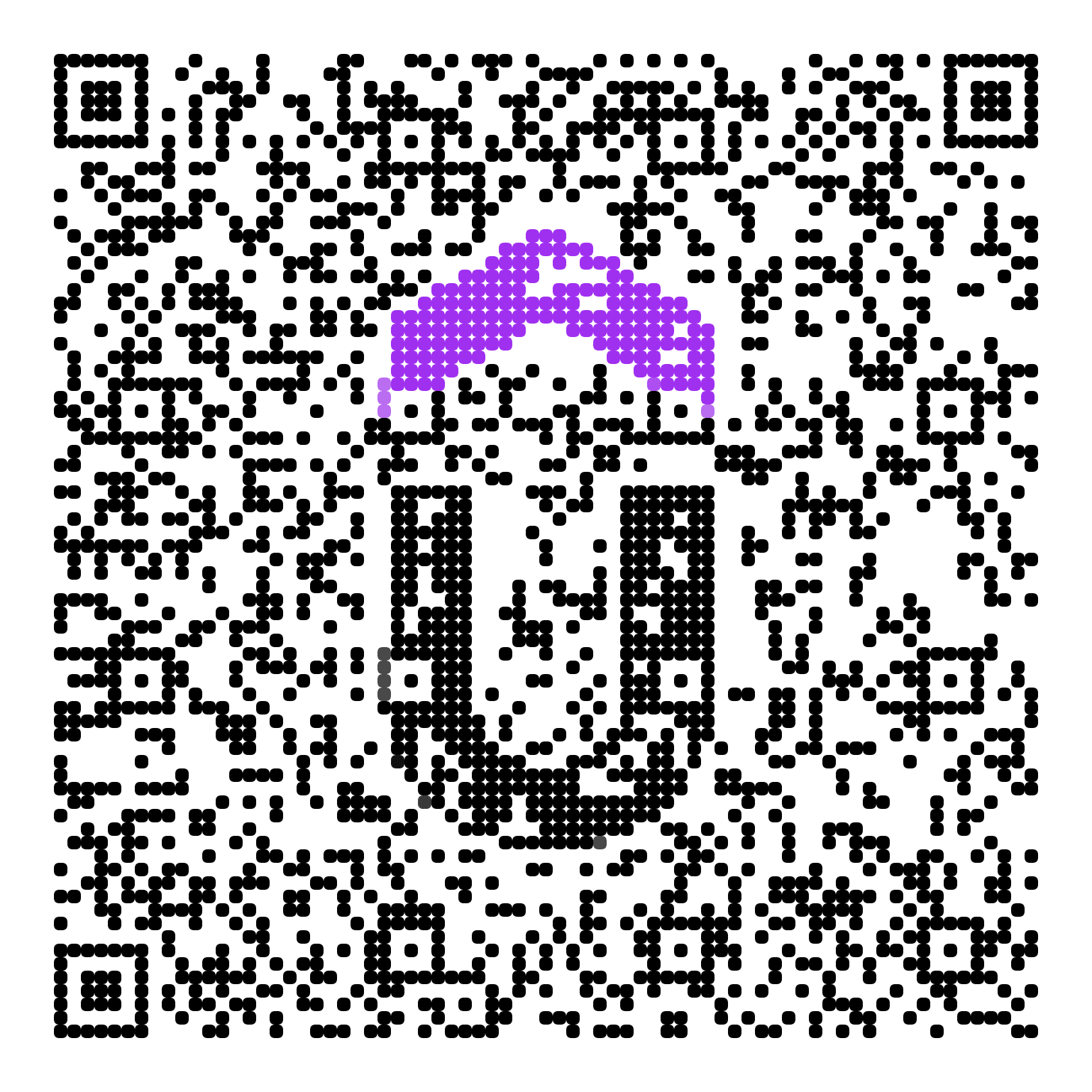 QR code with the udemy.com logo built into the pattern, made with MosaicQR