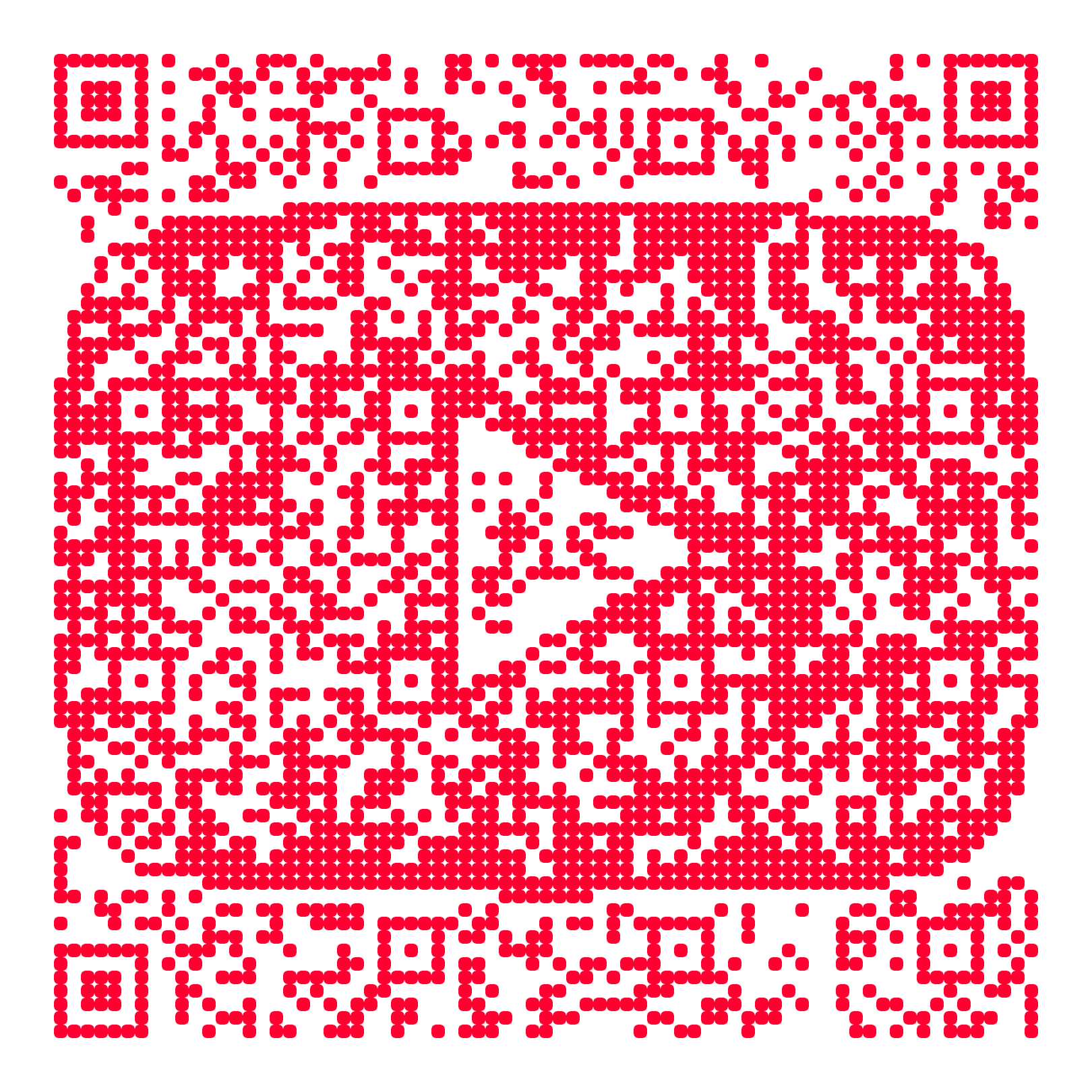 QR code with the youtube.com logo built into the pattern, made with MosaicQR